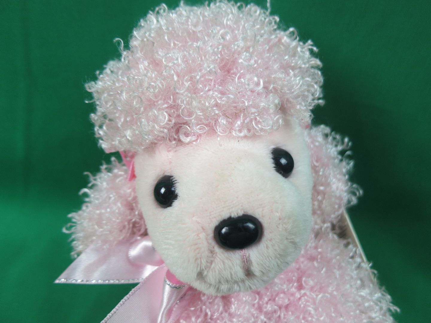 pink french poodle stuffed animal
